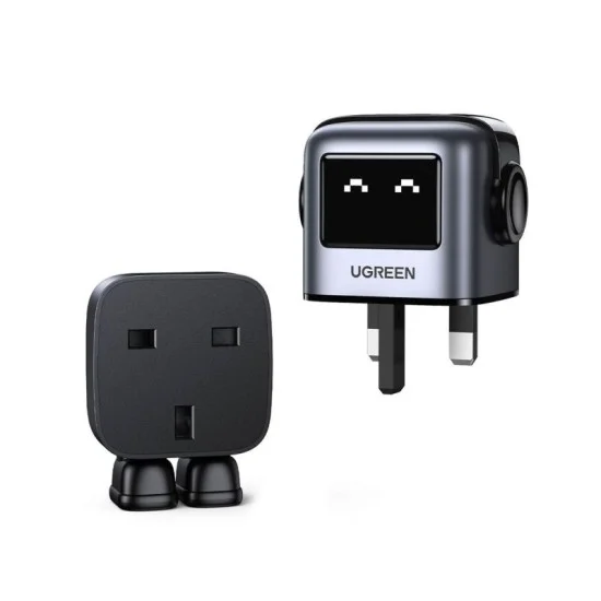Ugreen Nexode Rg 65W 3-Port Gan Fast Charger Uk Grey